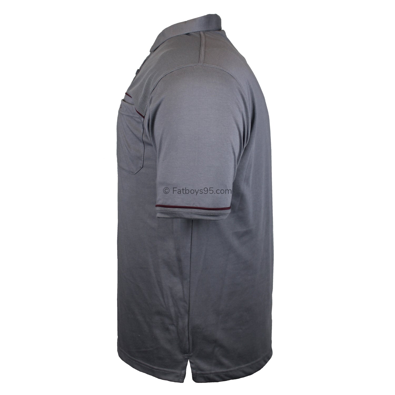 Forge Light Weight Panelled Golf Polo - FBS 418 - Charcoal 4