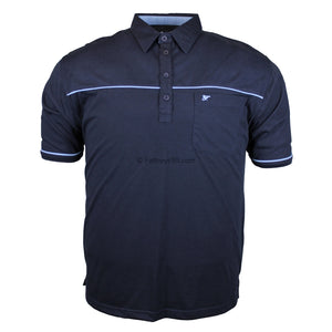 Forge Light Weight Panelled Golf Polo - FBS 418 - Navy 1