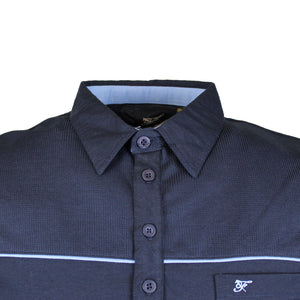 Forge Light Weight Panelled Golf Polo - FBS 418 - Navy 2