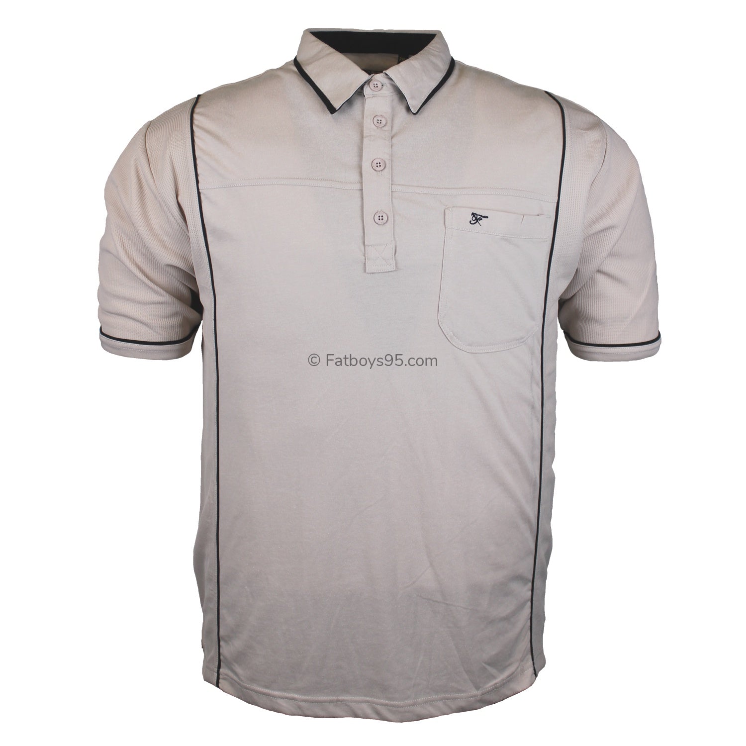 Forge Light Weight Panelled Golf Polo - FBS 419 - Taupe 1