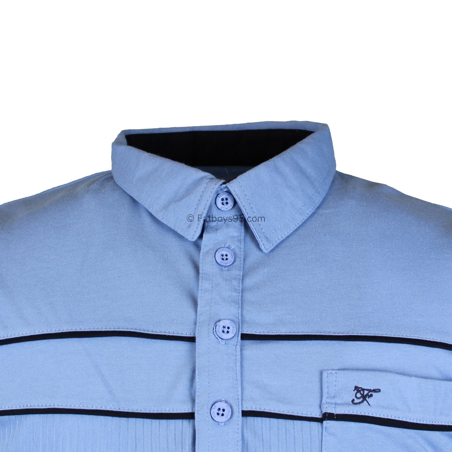 Forge Light Weight Panelled Golf Polo - FBS 420 - Sky 2