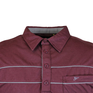 Forge Light Weight Panelled Golf Polo - FBS 420 - Wine 2