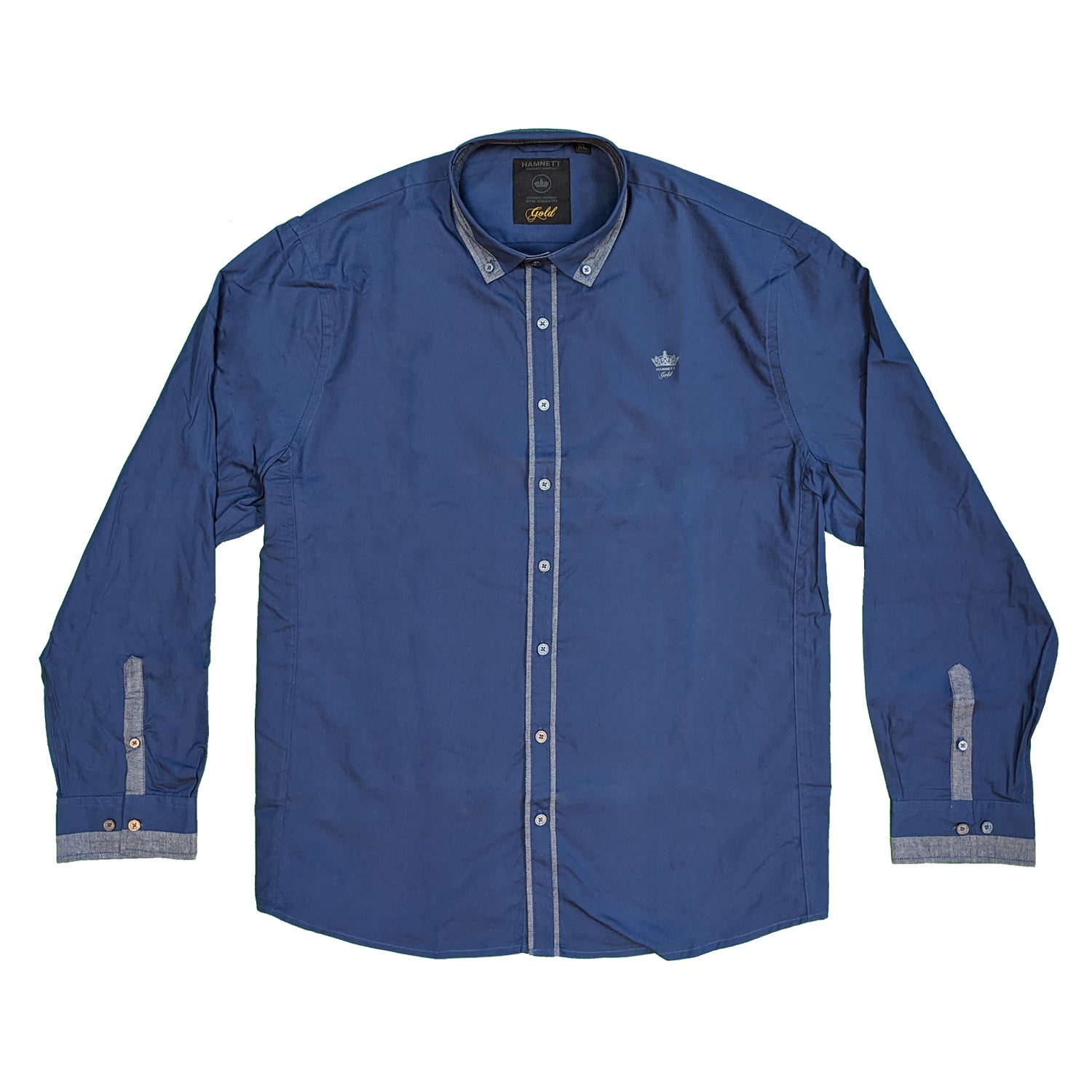 Hamnett L/S Shirt - DF220 - Navy 2