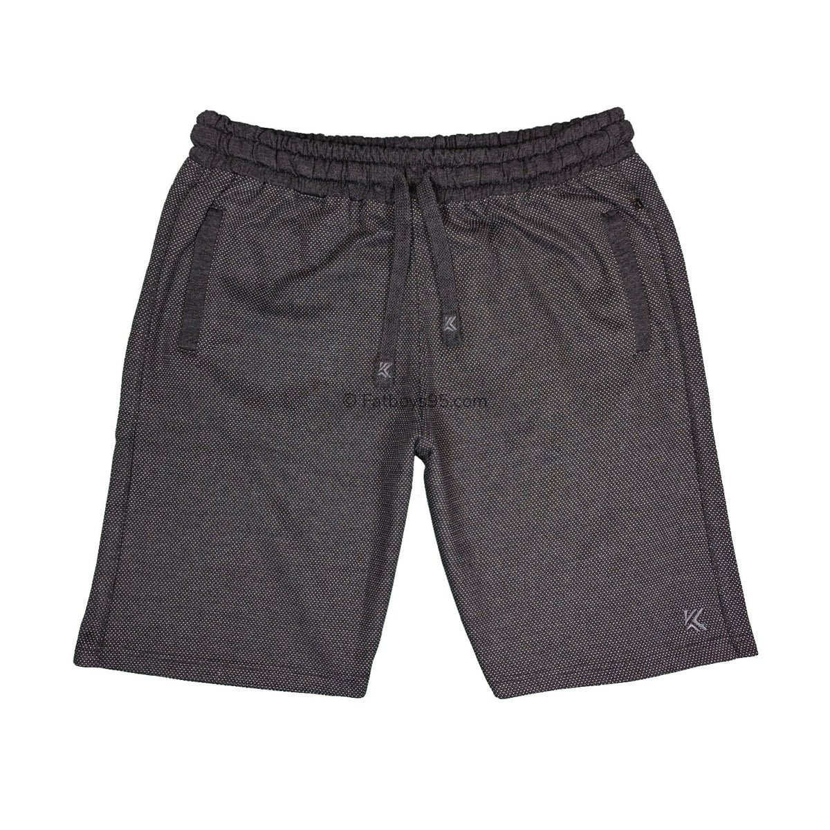 Kam Dobby Print Shorts - KBS 3310 - Charcoal 1