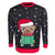 Kam Bulldog Santa Xmas Jumper - KBS X024 - Black 1