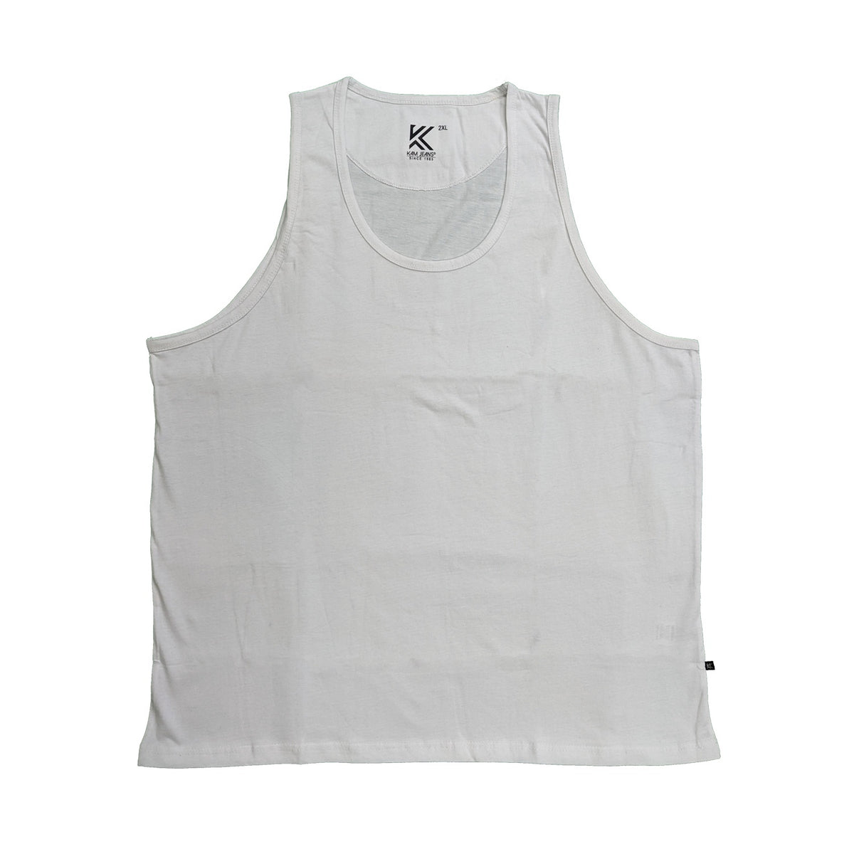 Kam Plain Vest - KBS 500F - White 1