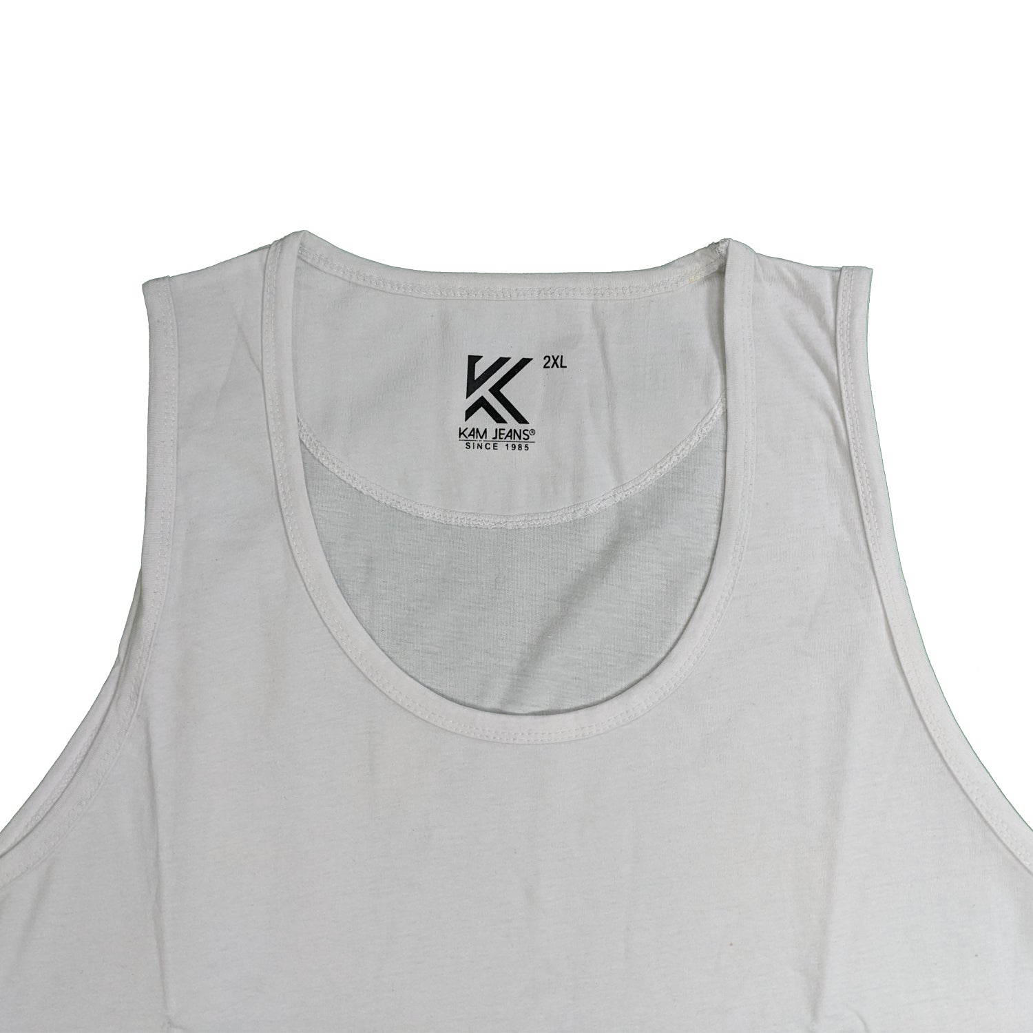 Kam Plain Vest - KBS 500F - White 2