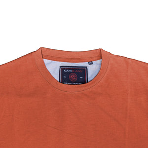 Kam Plain Round Neck T-Shirt - KBS 500S - Coral2