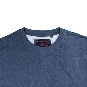 Kam Plain Round Neck T-Shirt - KBS 500S - Indigo 2