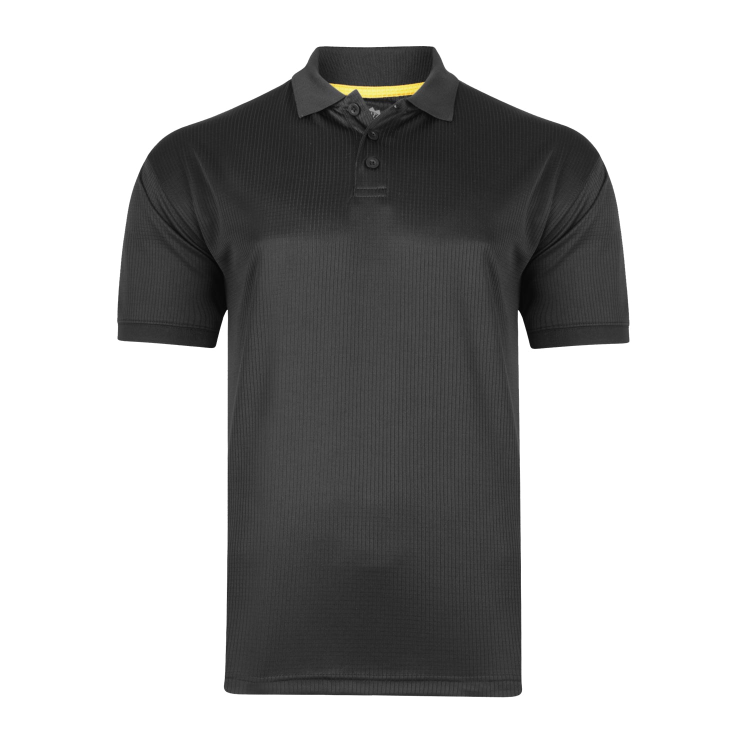 Kam Plain Mesh Polo - KBS 5401 - Black 1