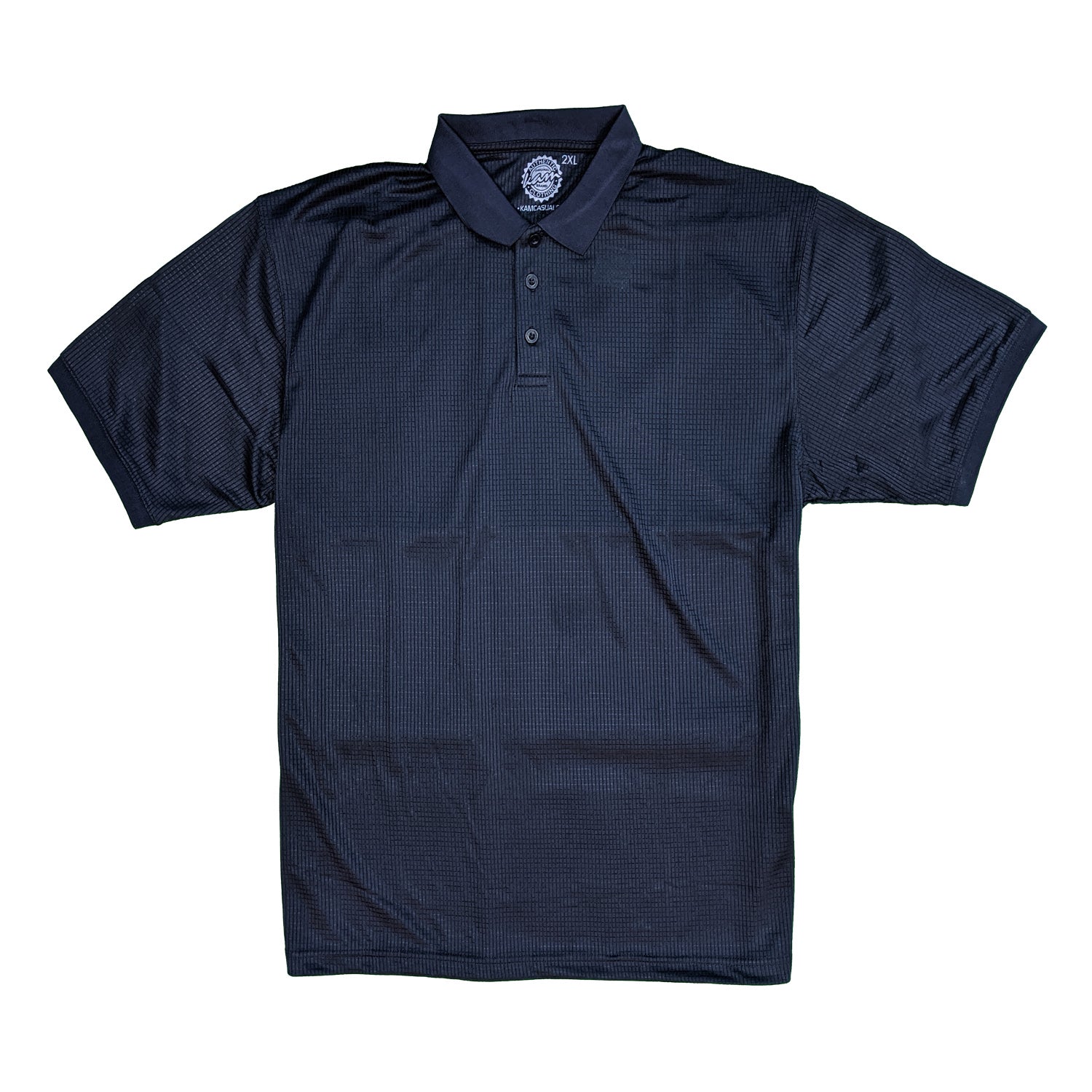 Kam Plain Mesh Polo - KBS 5401 - Navy 3