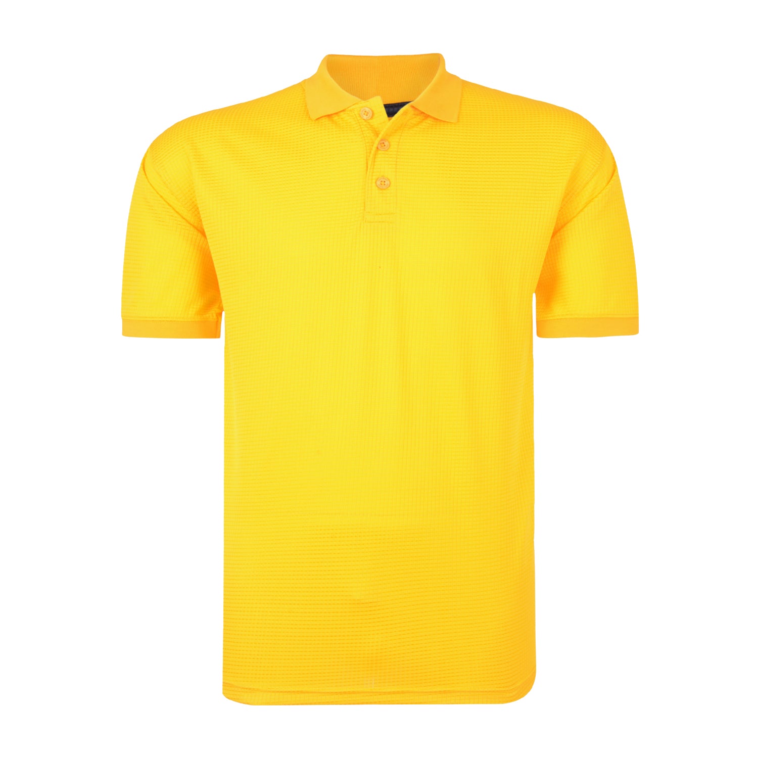 Kam Plain Mesh Polo - KBS 5401 - Saffron 1