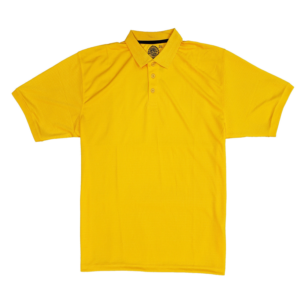 Kam Plain Mesh Polo - KBS 5401 - Saffron 3