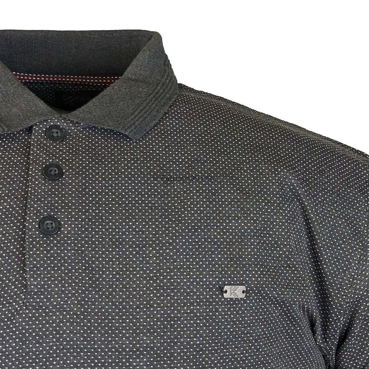 Kam Premium Birdseye Jersey Polo - KBS 5469P - Charcoal 2