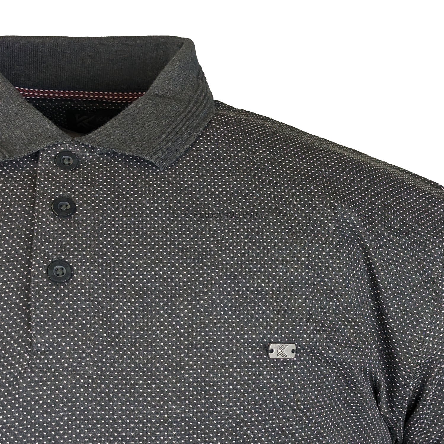 Kam Premium Birdseye Jersey Polo - KBS 5469P - Charcoal 2
