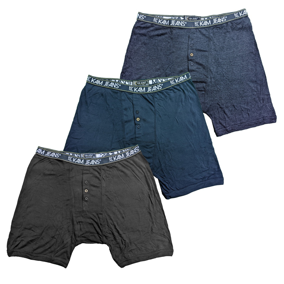 Kam Boxers - KBS800 - Black / Navy / Charcoal 1