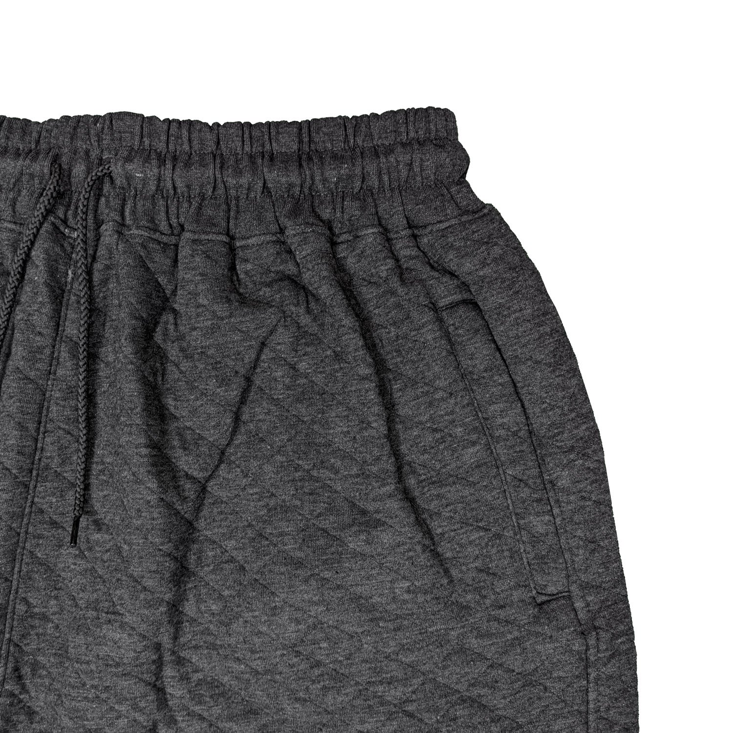 Kam Quilted Jersey Joggers - KBS 238 - Charcoal 2