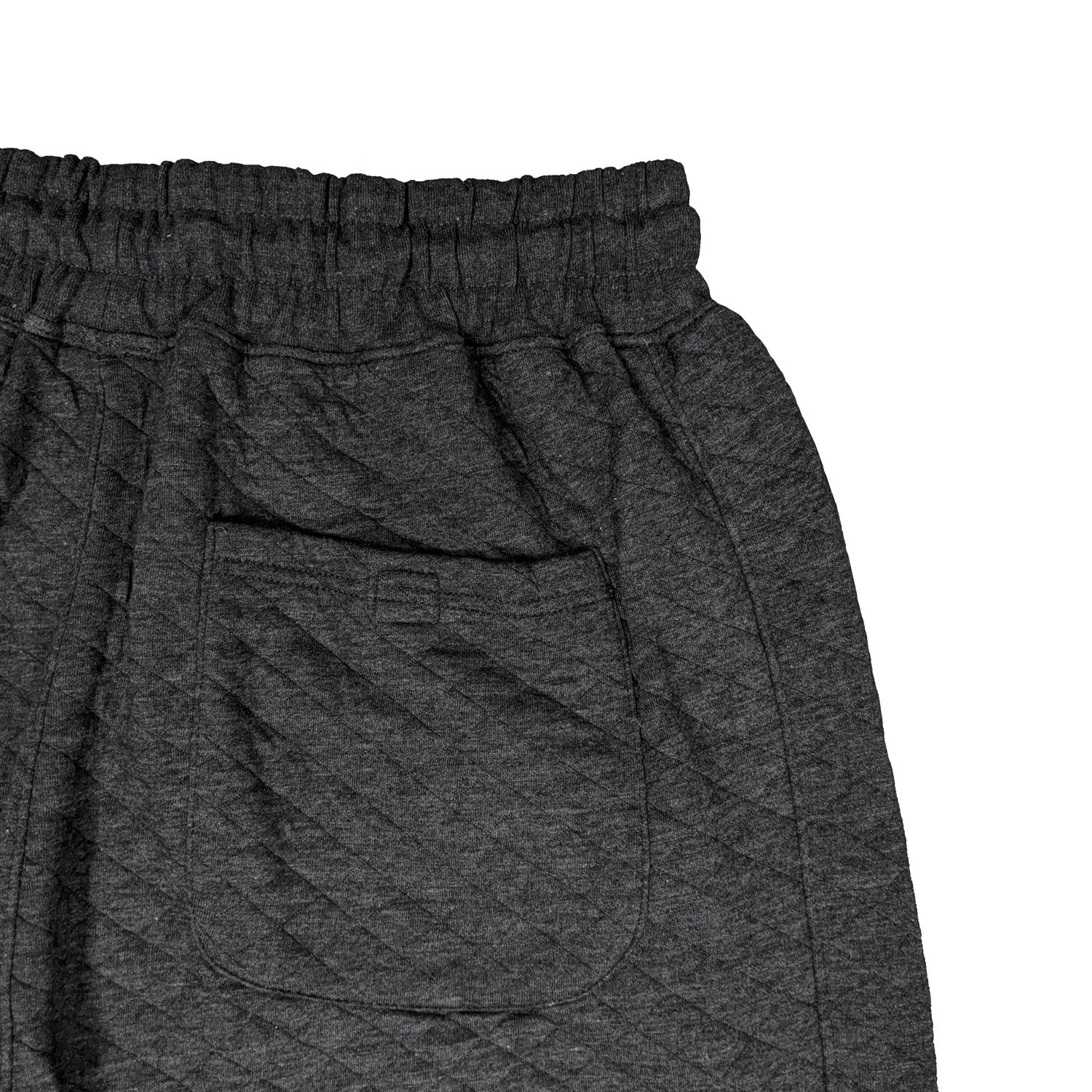 Kam Quilted Jersey Joggers - KBS 238 - Charcoal 4