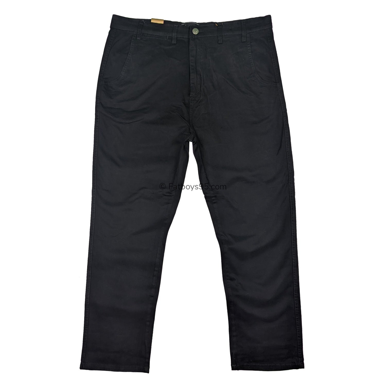 Kam Stretch Modern Chinos - KBS 261 - Black 1