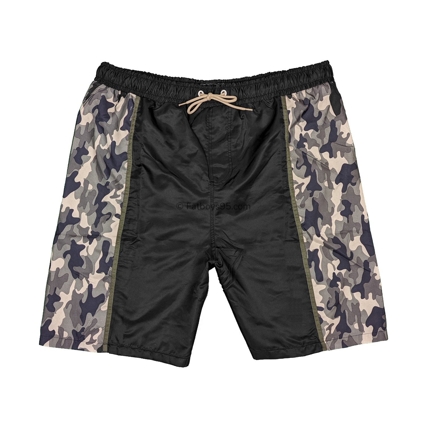 Kam Camo Side Panel Swim Shorts - KBS 3006 - Camo 1