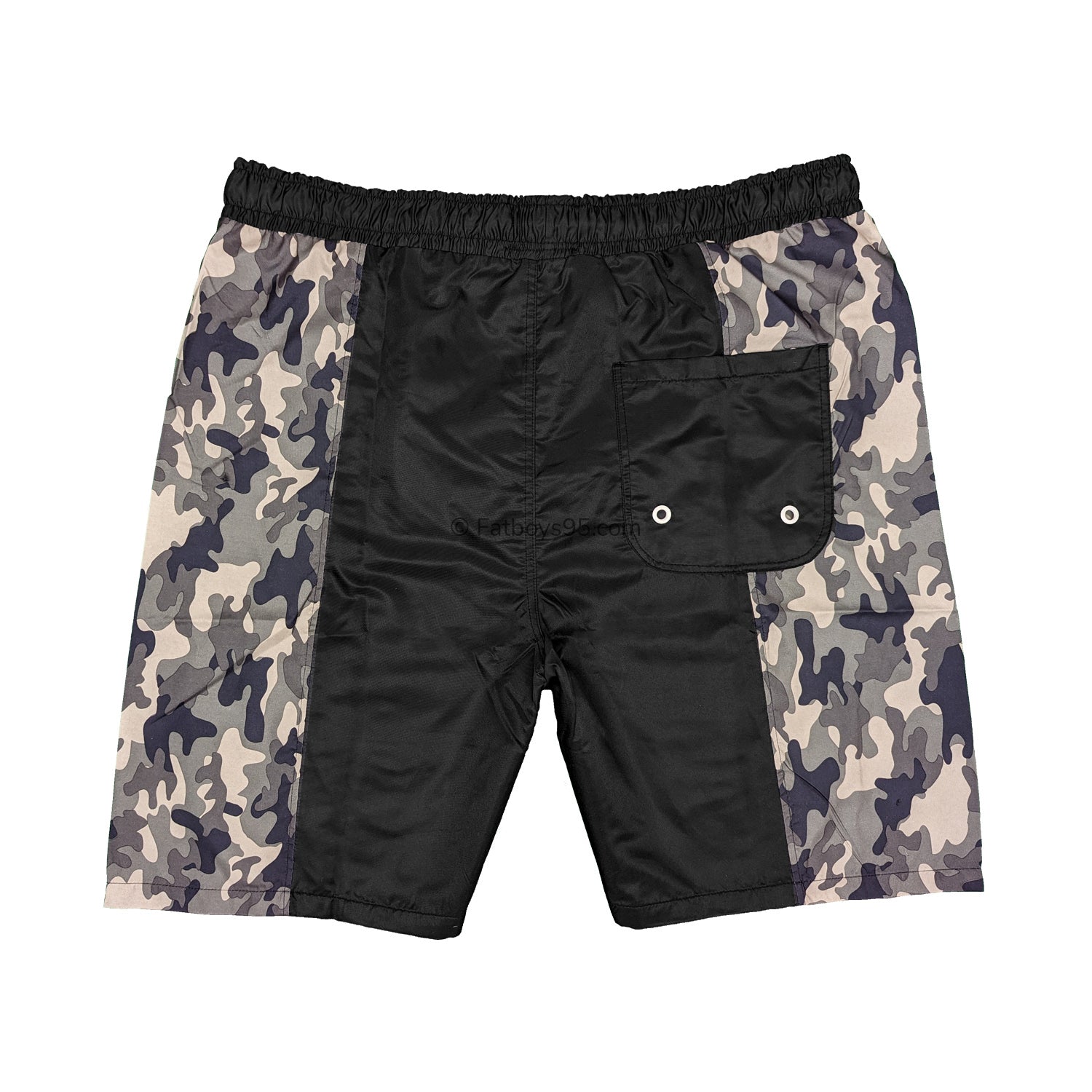 Kam Camo Side Panel Swim Shorts - KBS 3006 - Camo 3