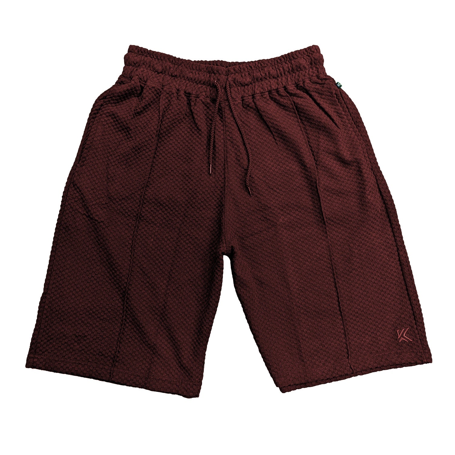 Kam Jaquard Mesh Shorts - KBS 3305 - Burgundy 1