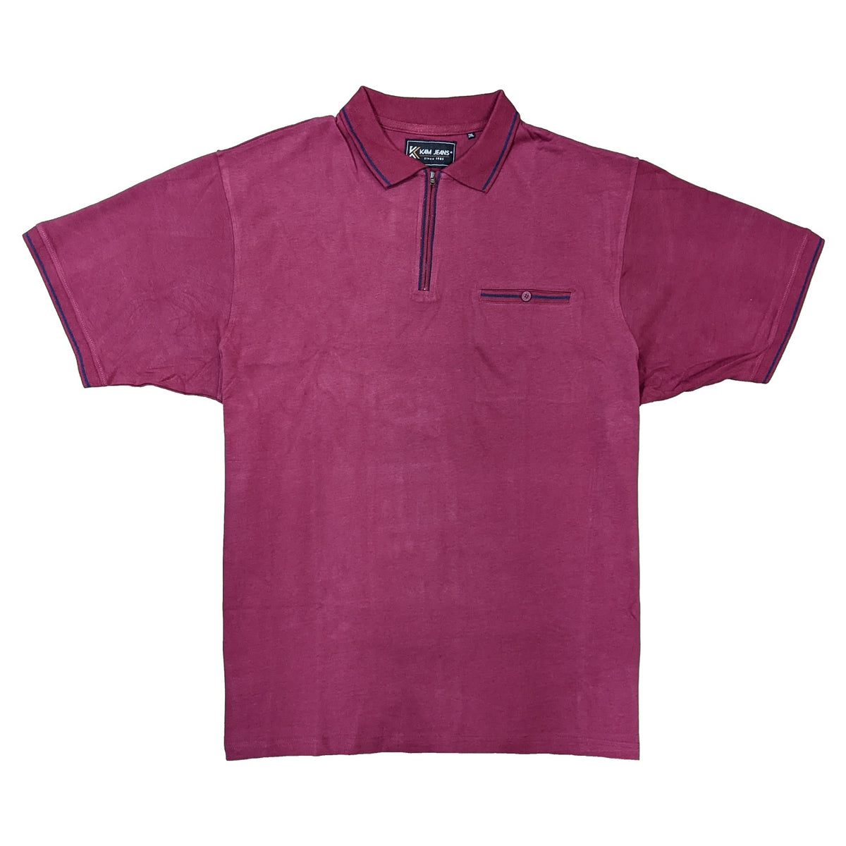 Kam Quarter Zip Polo - KBS 5449 - Burgundy 1