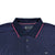 Kam Dobby Print Polo - KBS 5455 - Navy 2