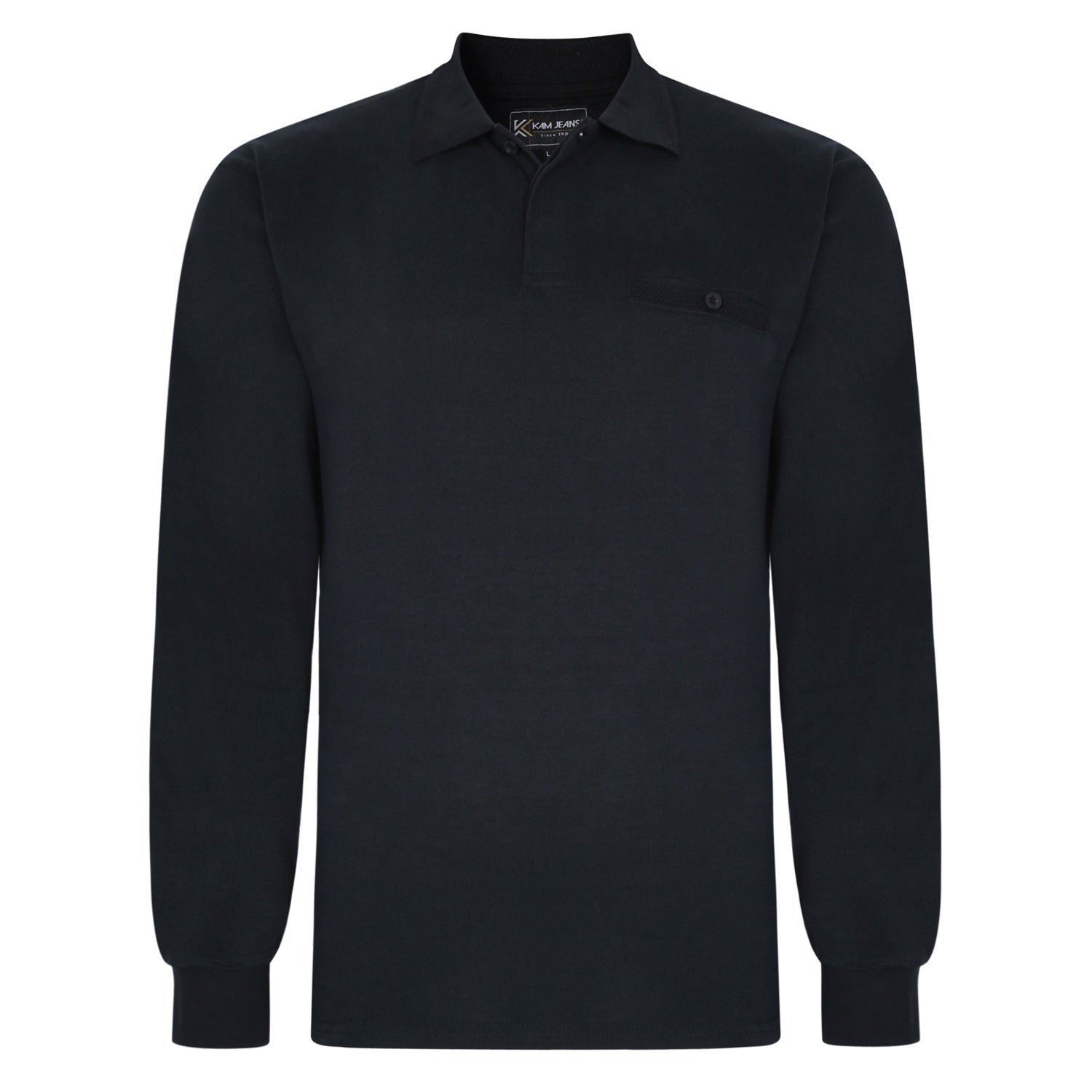 Kam L/S Polo - KBS 5457 - Black 1