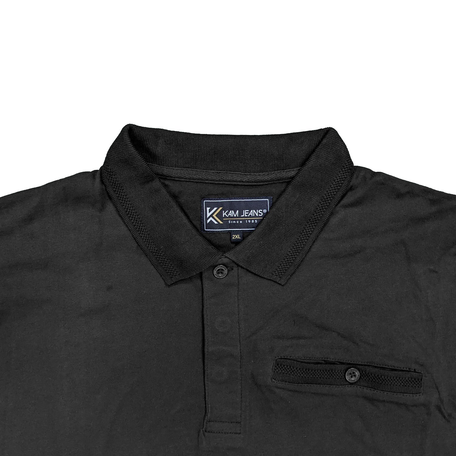 Kam L/S Polo - KBS 5457 - Black 2