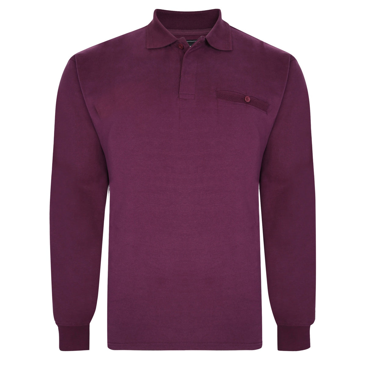 Kam L/S Polo - KBS 5457 - Plum 1