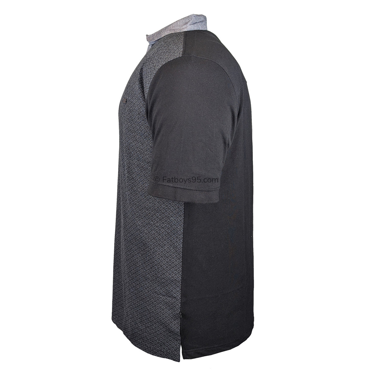 Kam Premium Lacoste Pique Detailed Polo - KBS 5468P - Black 4