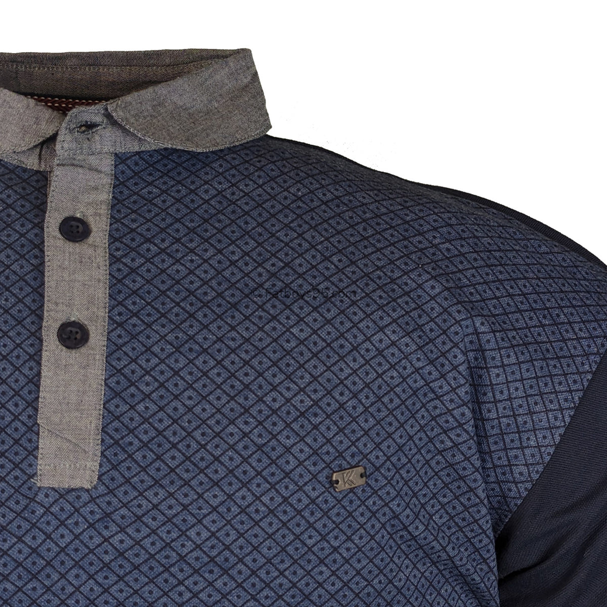 Kam Premium Lacoste Pique Detailed Polo - KBS 5468P - Navy 2