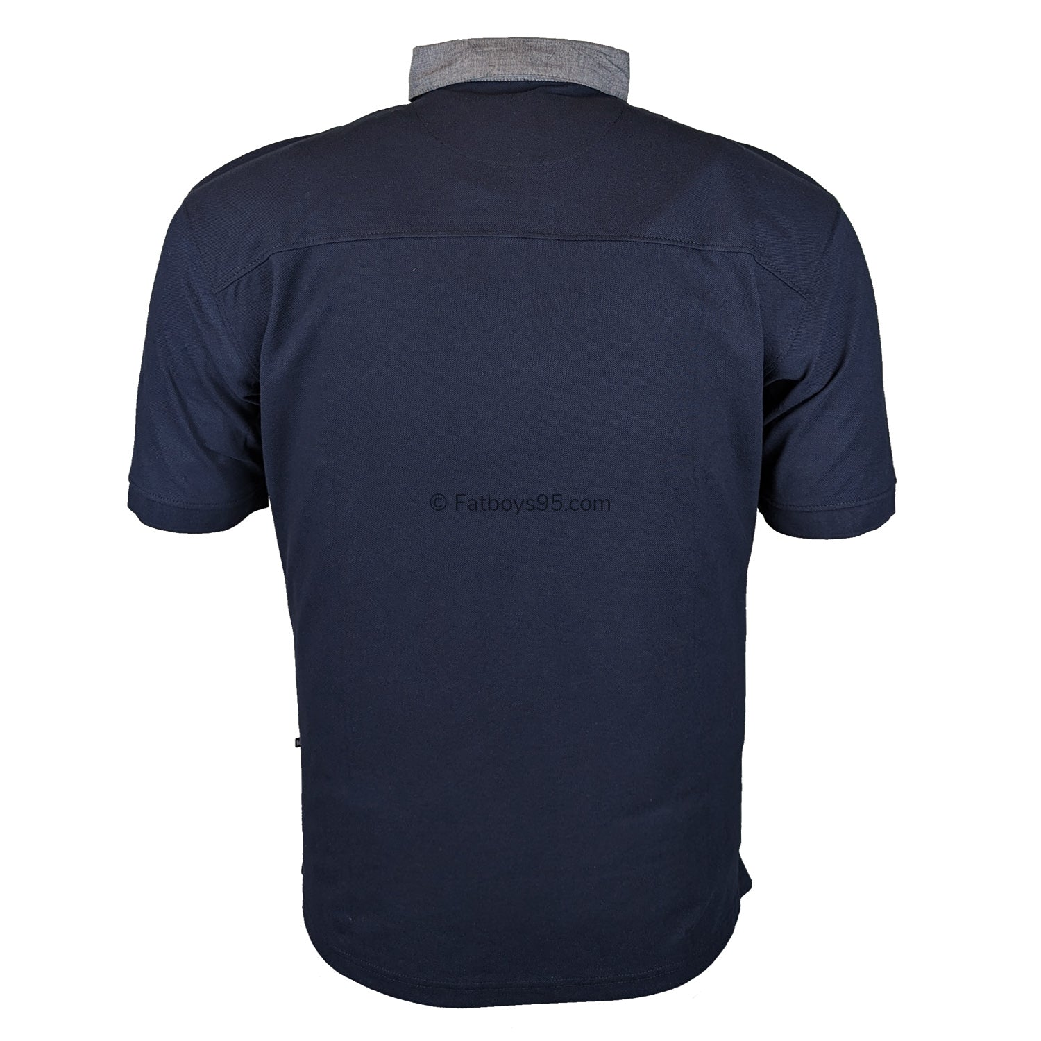 Kam Premium Lacoste Pique Detailed Polo - KBS 5468P - Navy 3