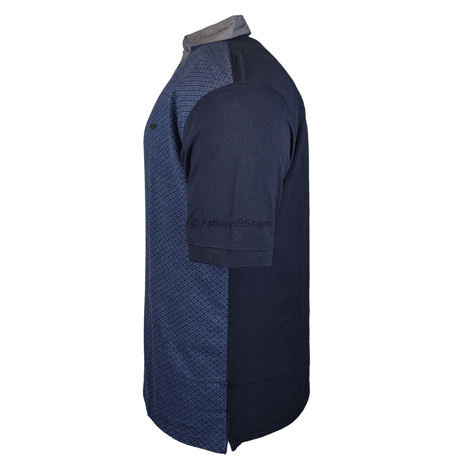 Kam Premium Lacoste Pique Detailed Polo - KBS 5468P - Navy 4