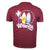 Kam Summer Adventure Print Tee - KBS 5709 - Burgundy 3