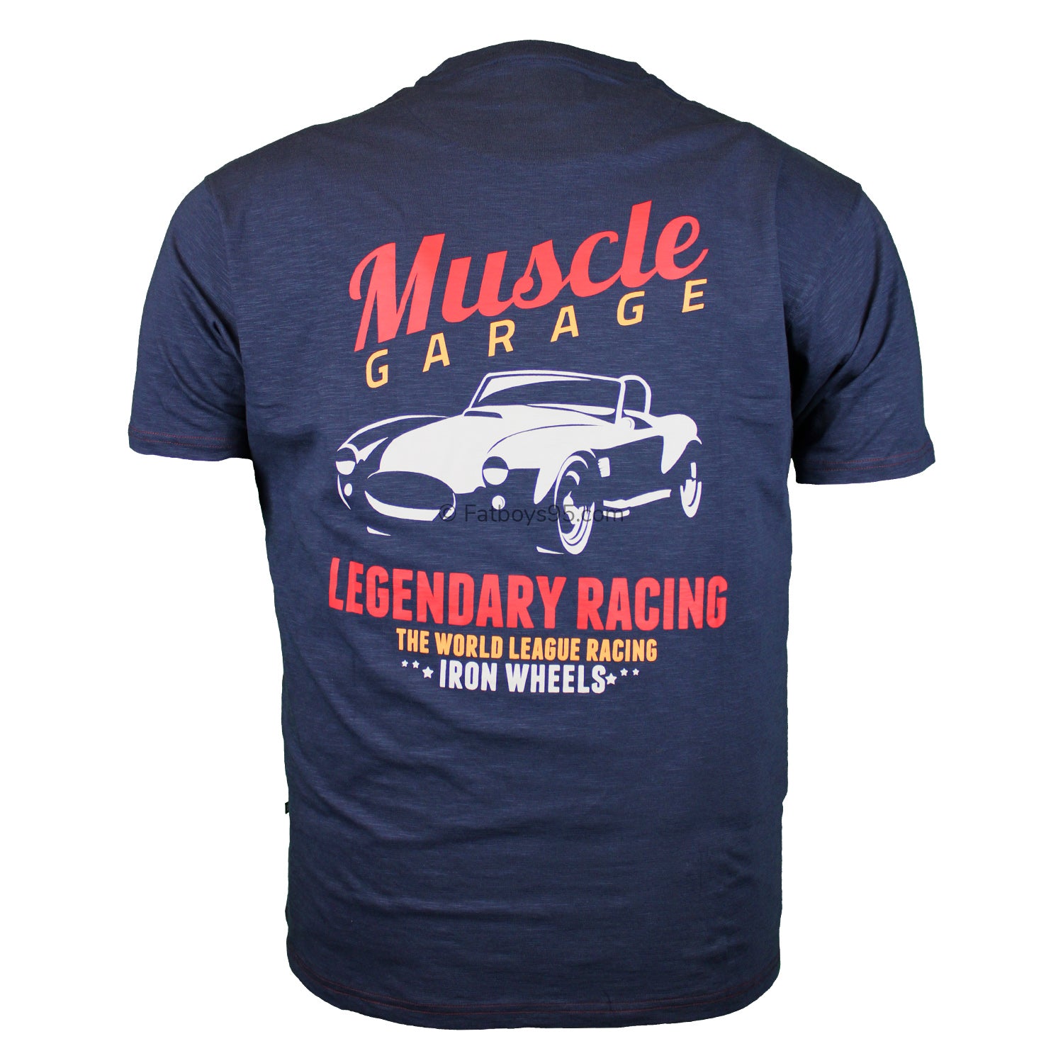 Kam Legendary Racing Print Tee - KBS 5710 - Navy 2