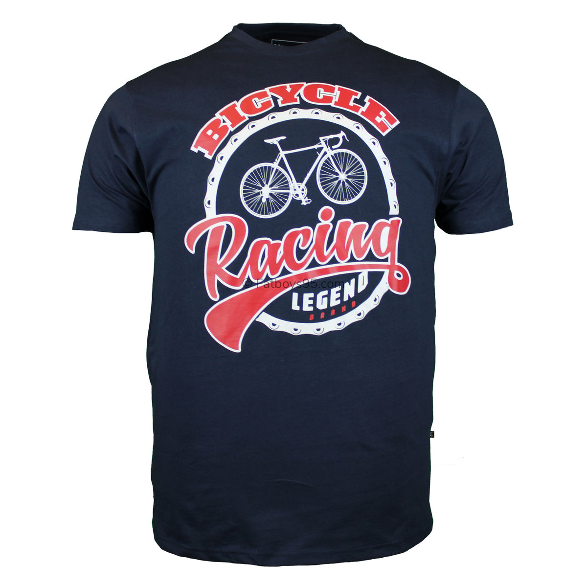 Kam Cycle Print Tee - KBS 5712 - Navy 1