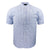Kam Grandad Collar Stripe S/S Shirt - KBS 6288 - Blue 1