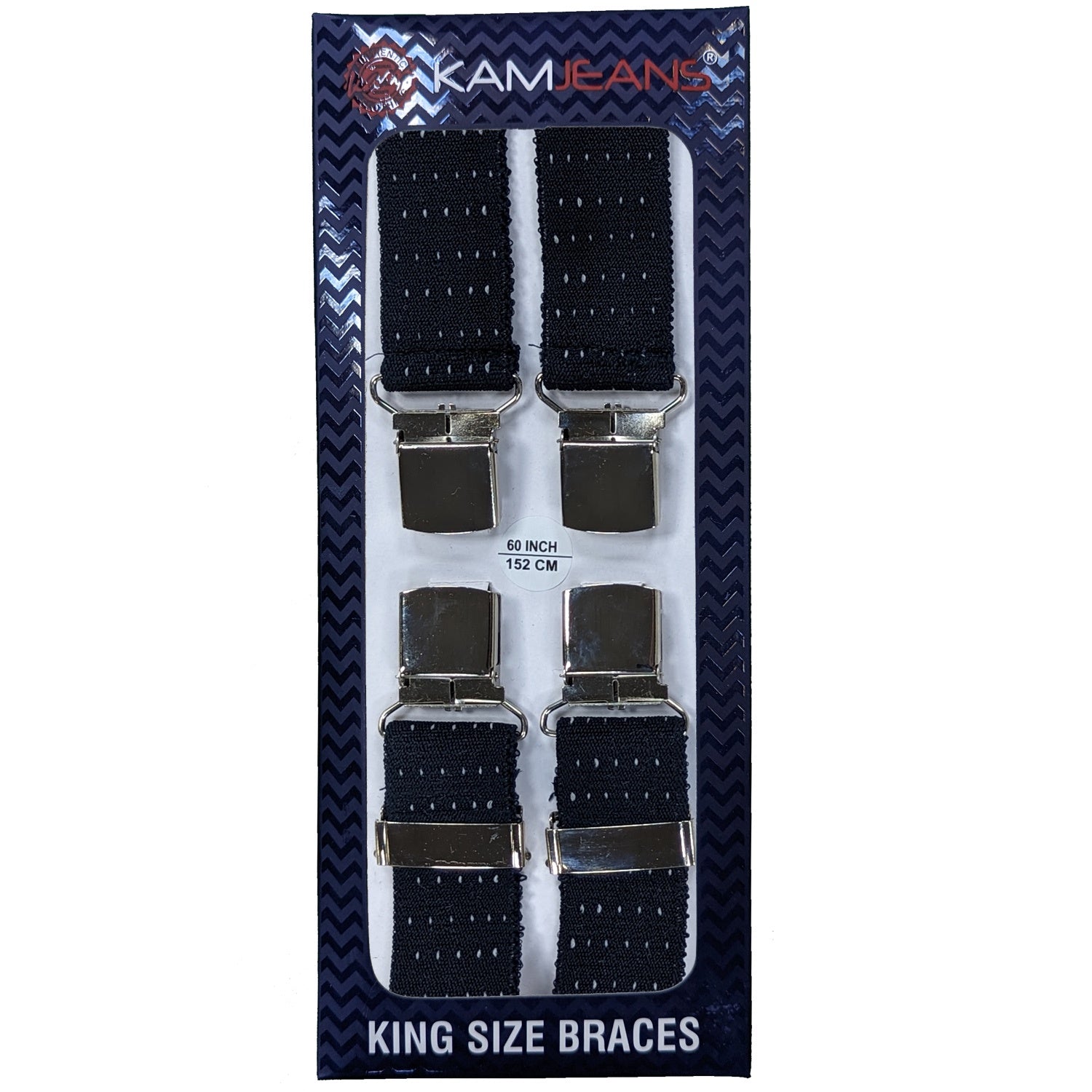 Kam Braces - KBS 954 - Navy Dotted 1