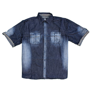 Kam Denim S/S Shirt - KBS Heath - Washed Indigo 2