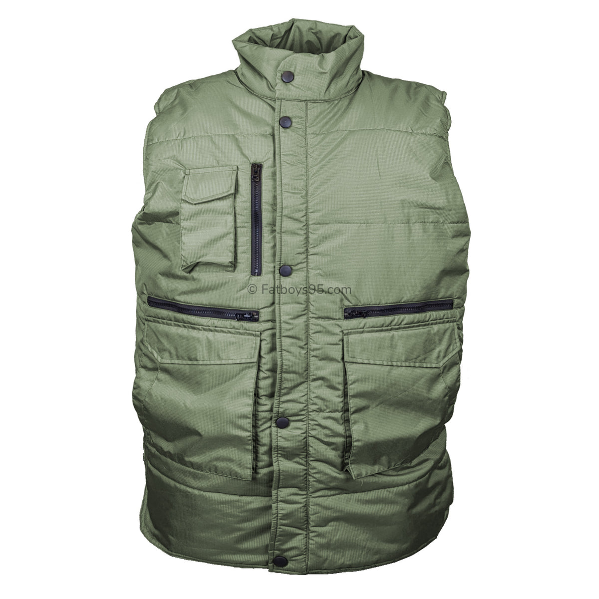 Kam Military Multi Pocket Gilet - KBS KV115 - Olive 1