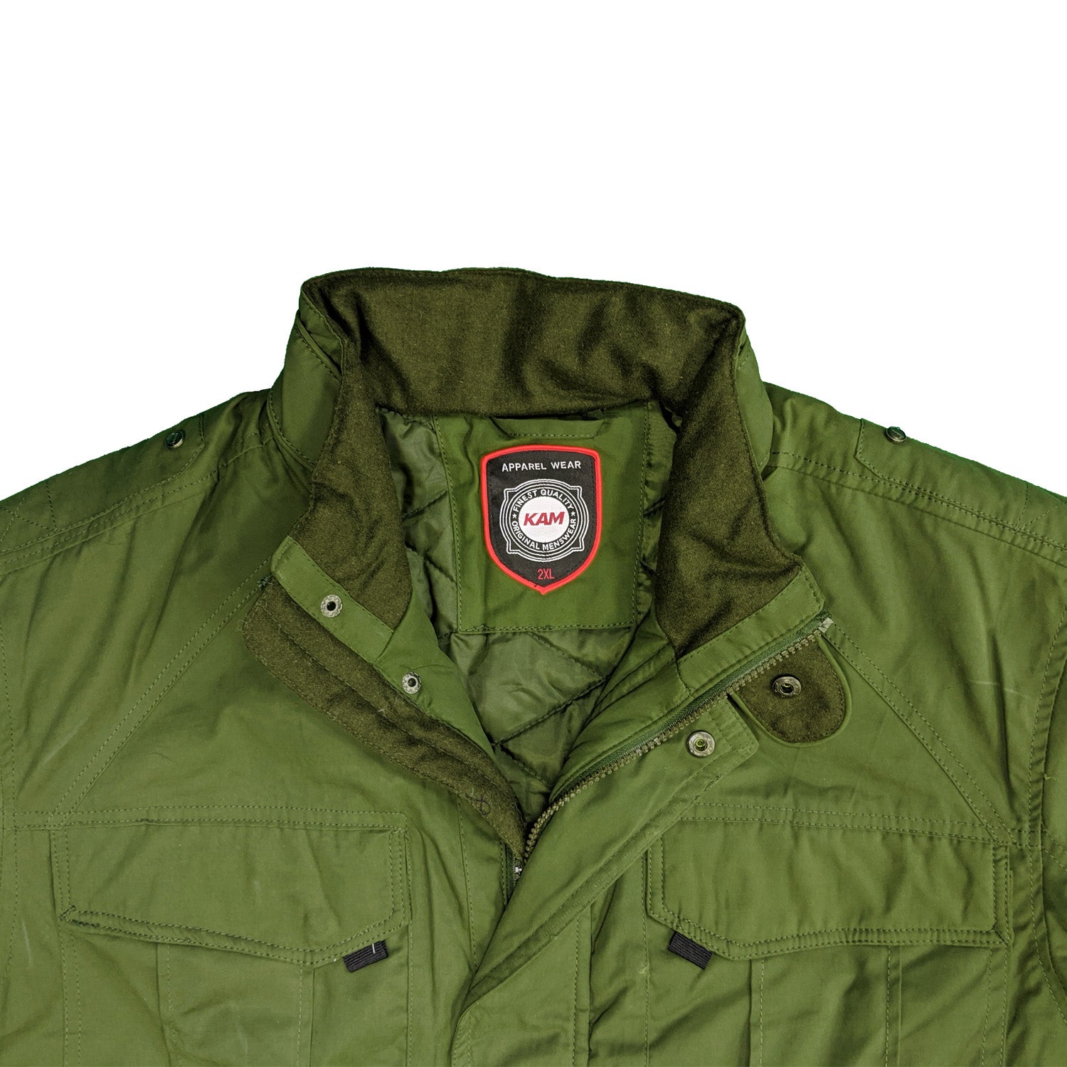 Kam Padded Casual Jacket - KBS KV95 - Olive 2