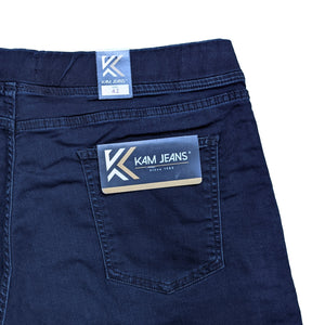 Kam Elasticated Denim Stretch Shorts - KBS Varane - Dark Used 2