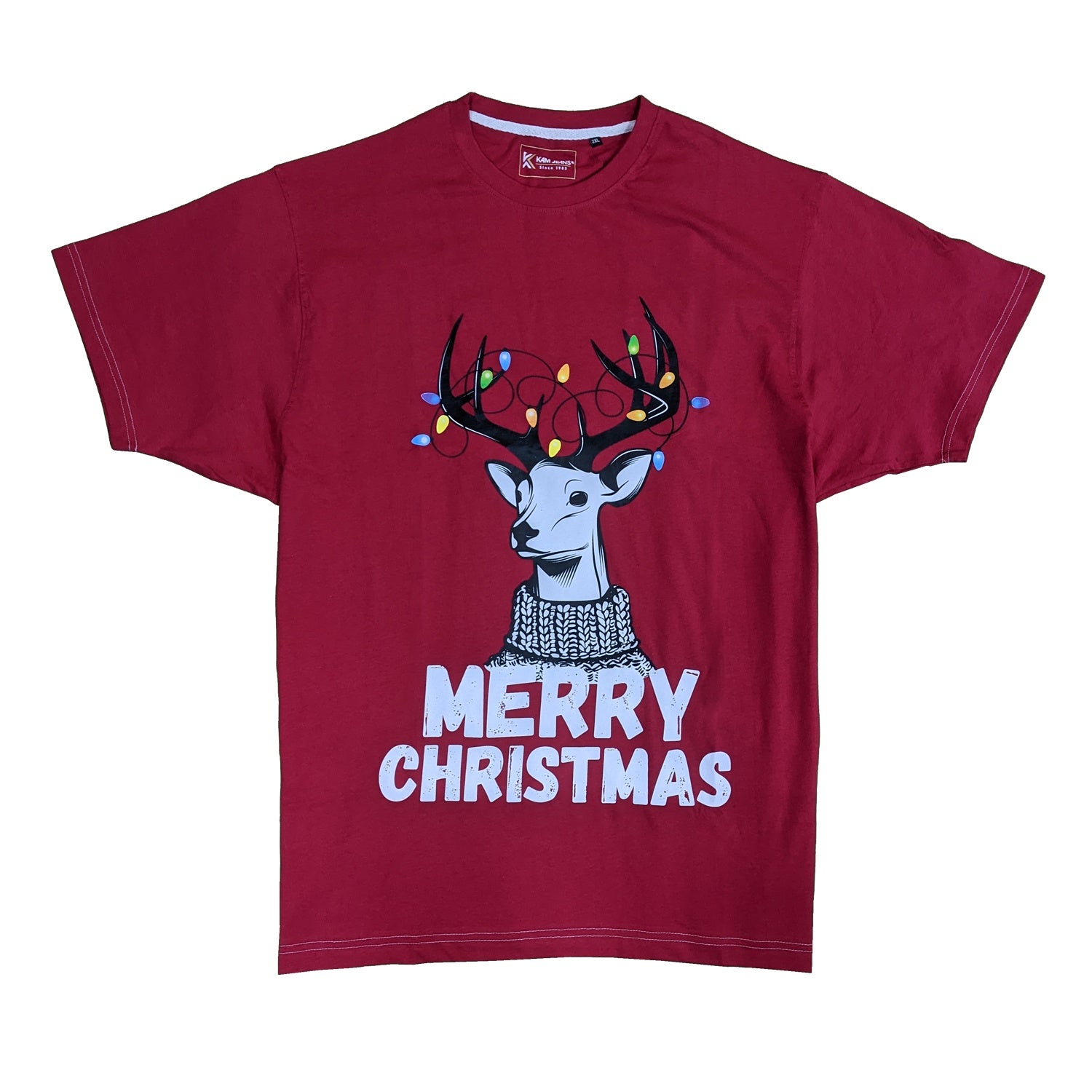 Kam Rudolph Xmas Tee - KBS X015 - Red 1