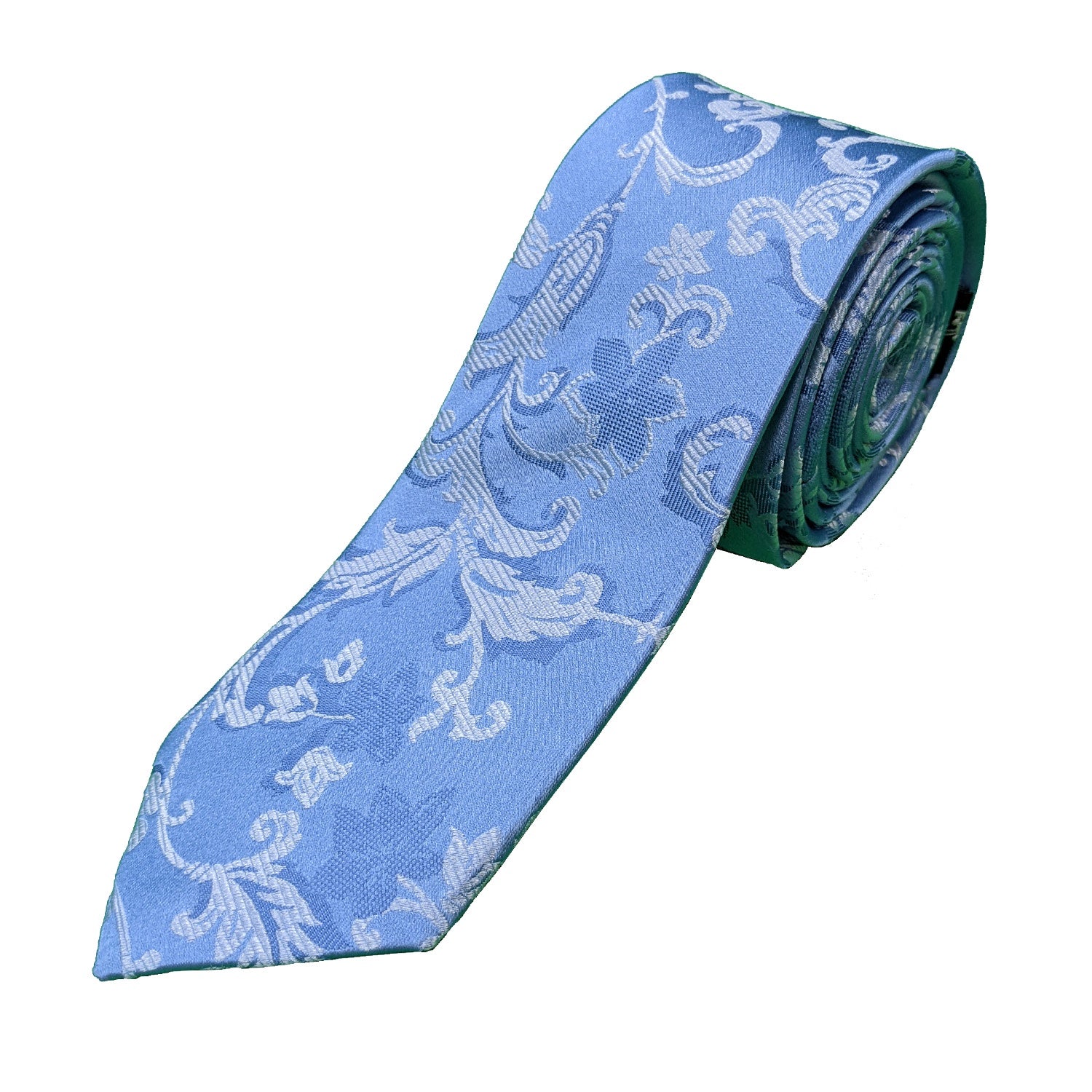 Kensington Paisley Tie - MWY210947 - Light Blue 1