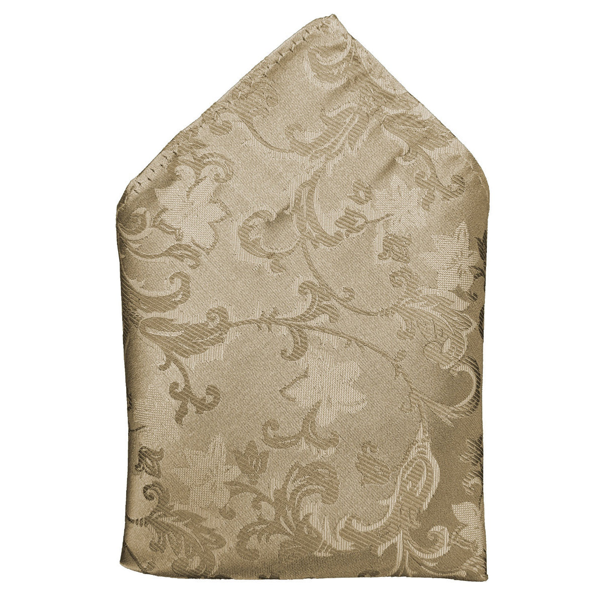 Kensington Paisley Pocket Square - MWY210947 - Gold 1