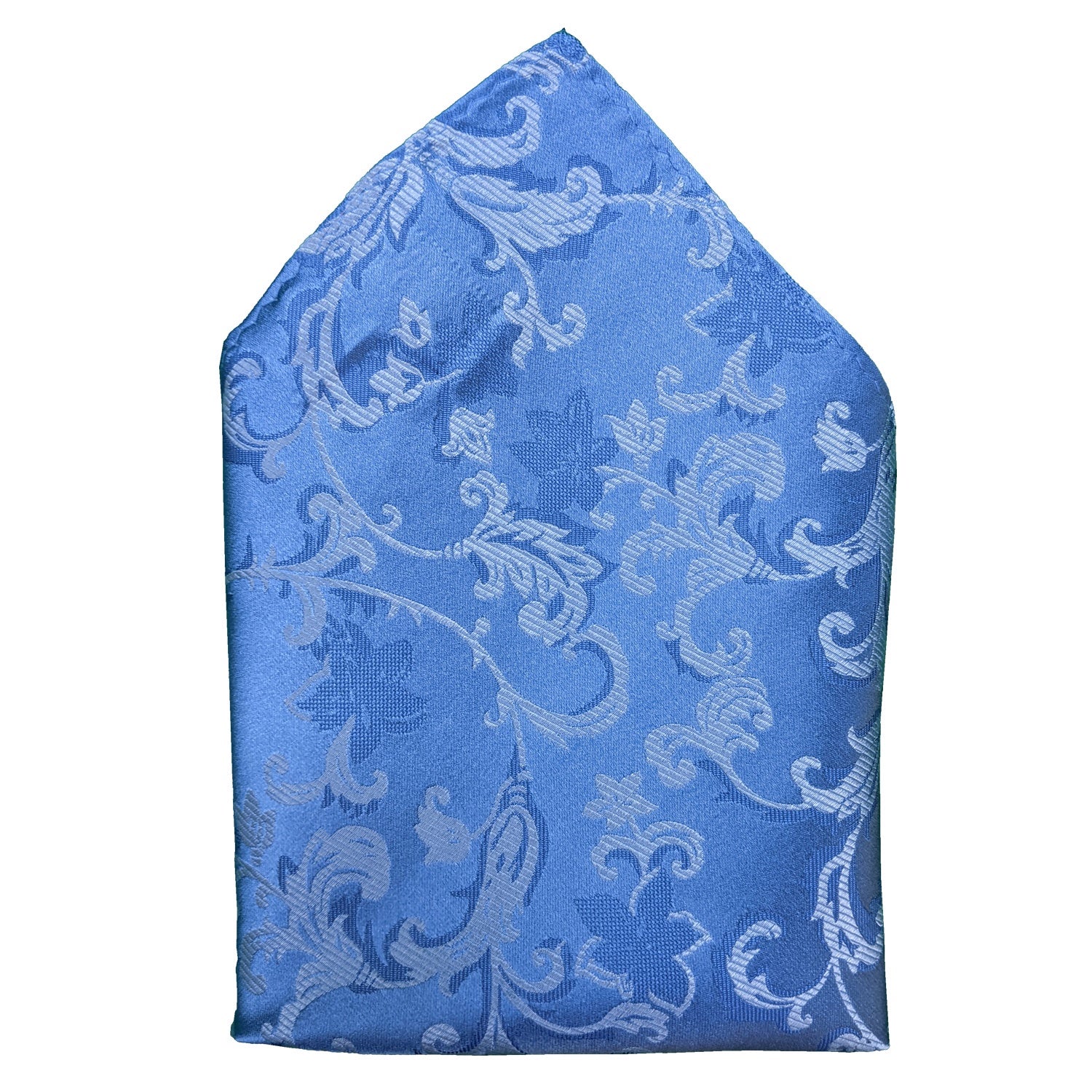 Kensington Paisley Pocket Square - MWY210947 - Light Blue 1