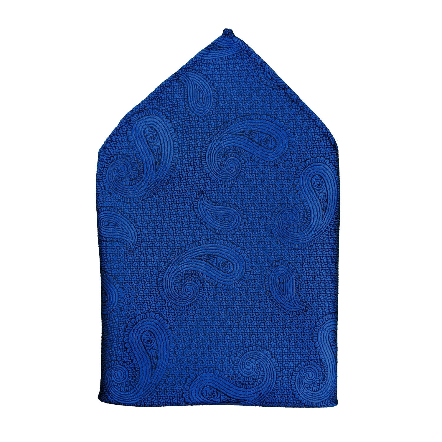 Kensington Paisley Pocket Square - MWY311922 - Blue 1