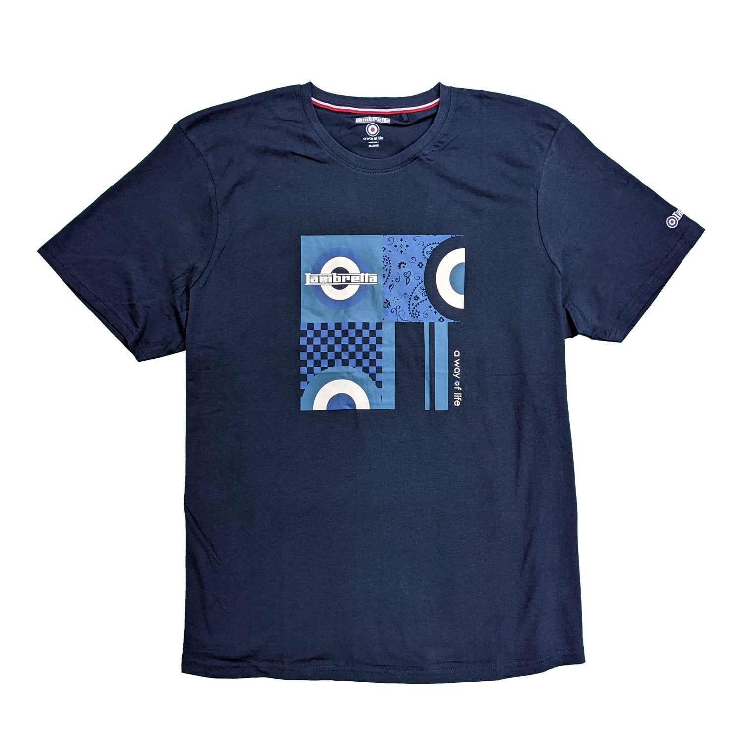 Lambretta Album T-Shirt - LB9817 - Navy 1